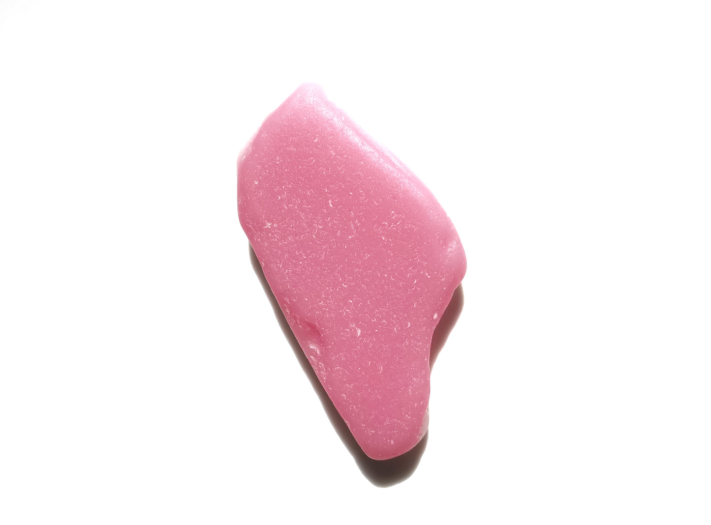 Pink sea glass heart & sterling silver pendant.
