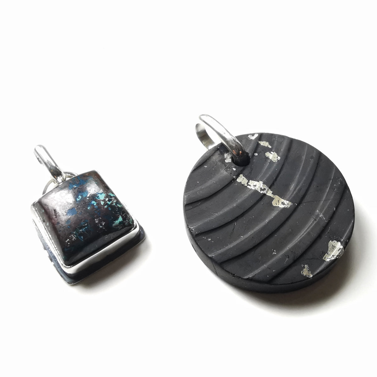 Handcrafted silver custom pendants for Basia.