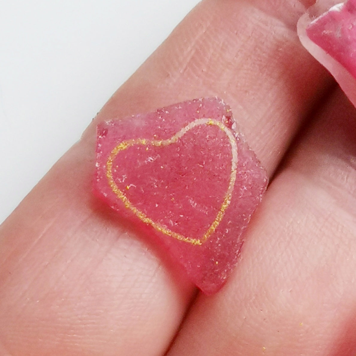 Scottish pink sea glass heart & sterling silver pendant.