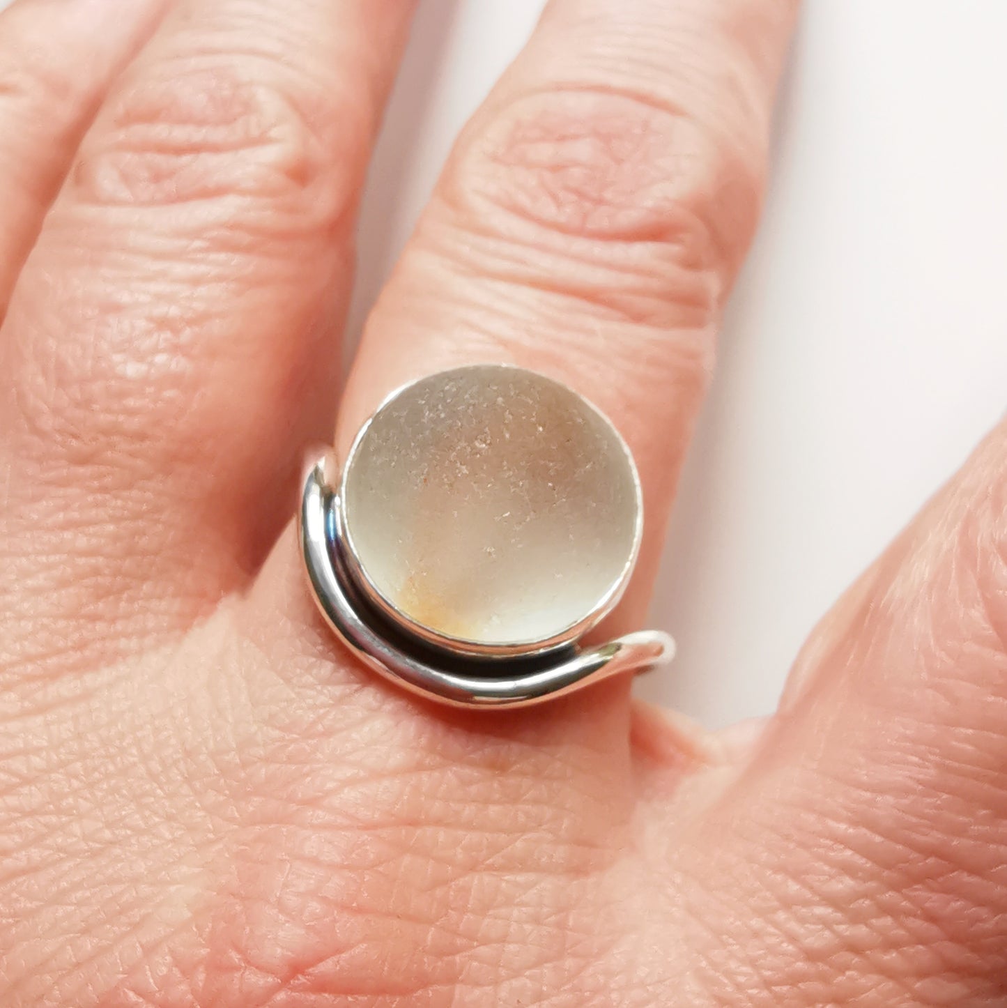 Custom made for Amanda. Sea glass pendants and rings.