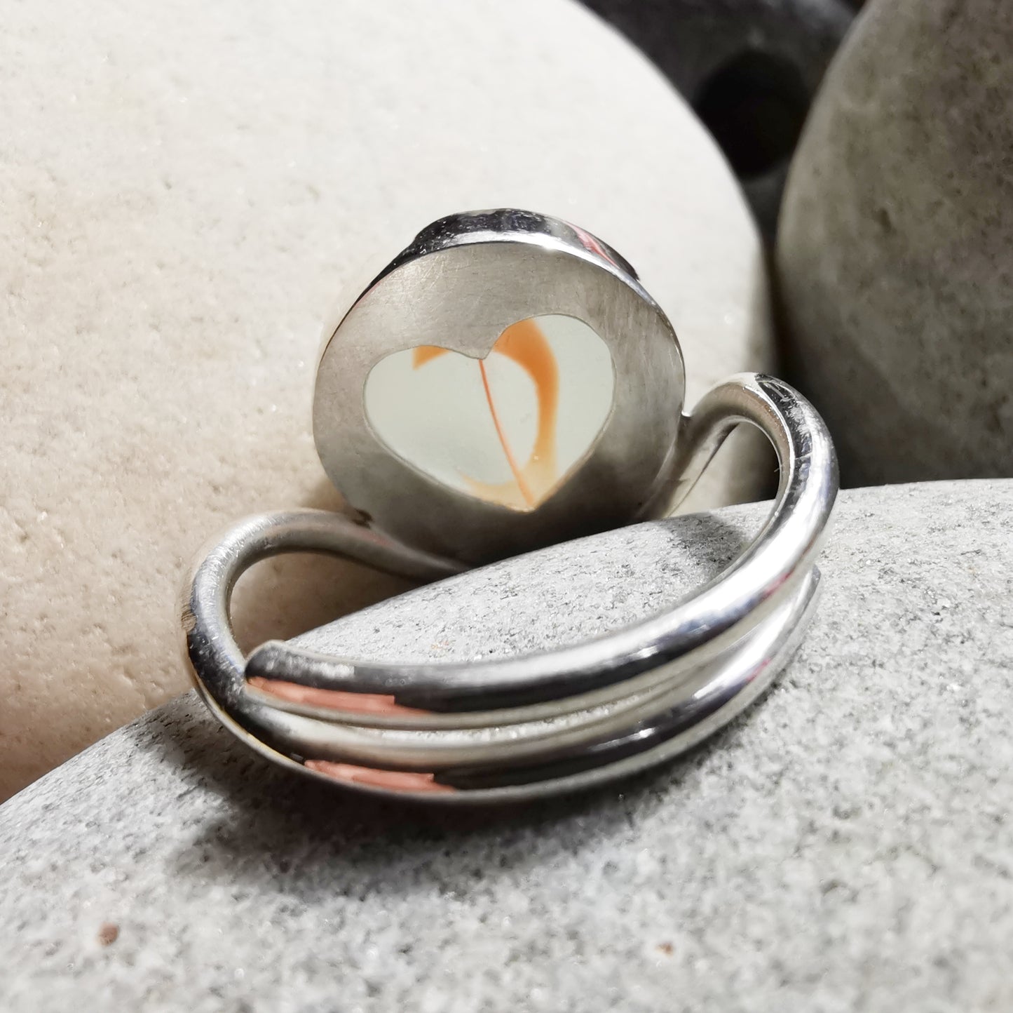 Custom made for Amanda. Sea glass pendants and rings.