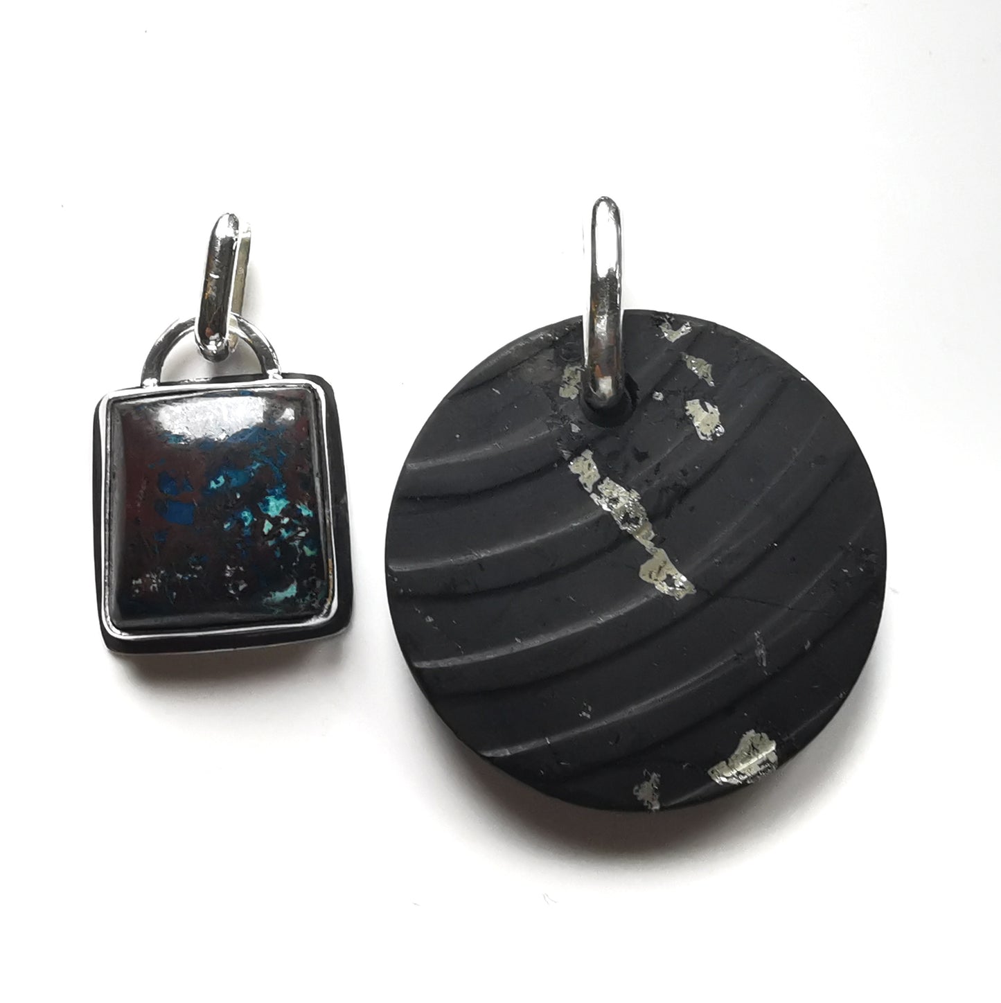 Handcrafted silver custom pendants for Basia.
