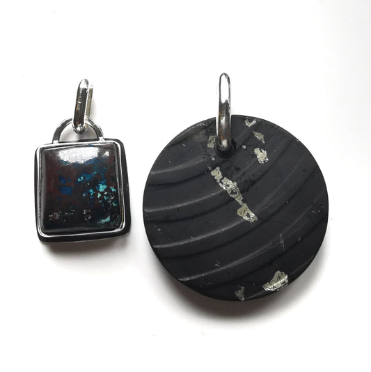 Handcrafted silver custom pendants for Basia.