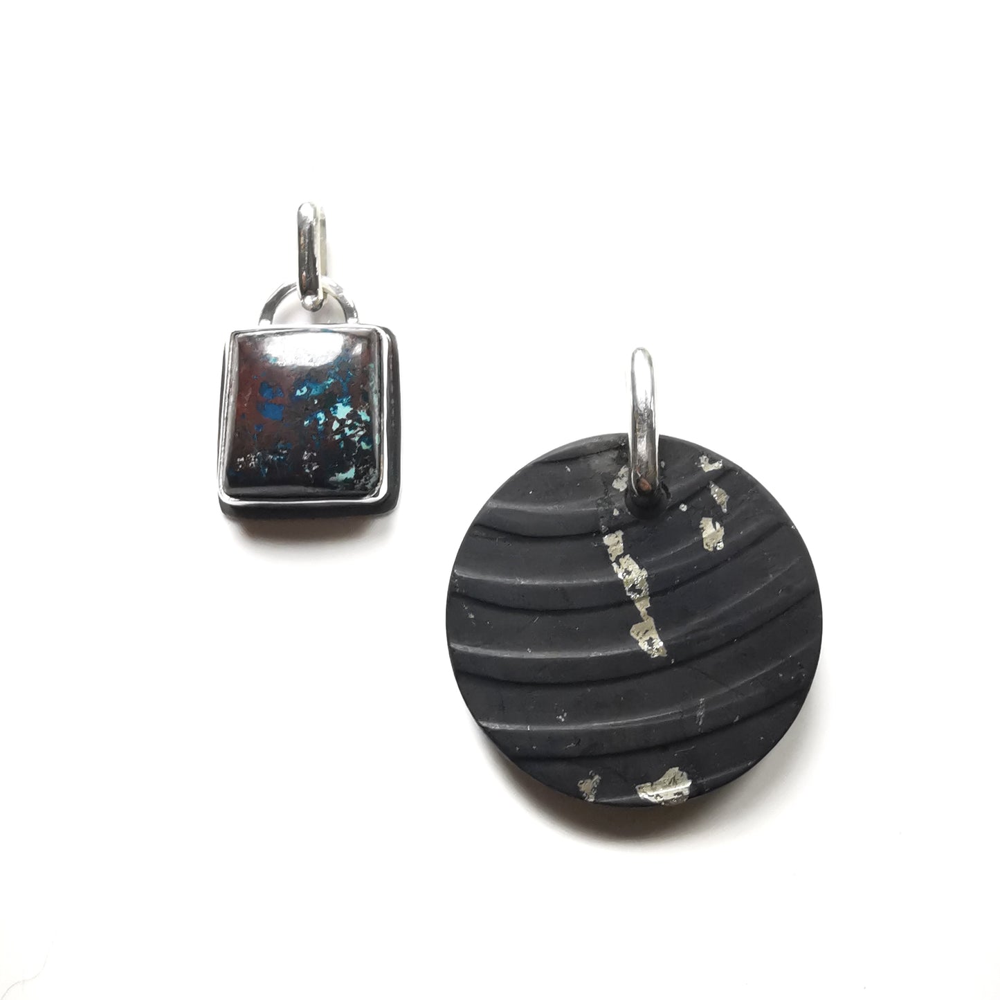 Handcrafted silver custom pendants for Basia.